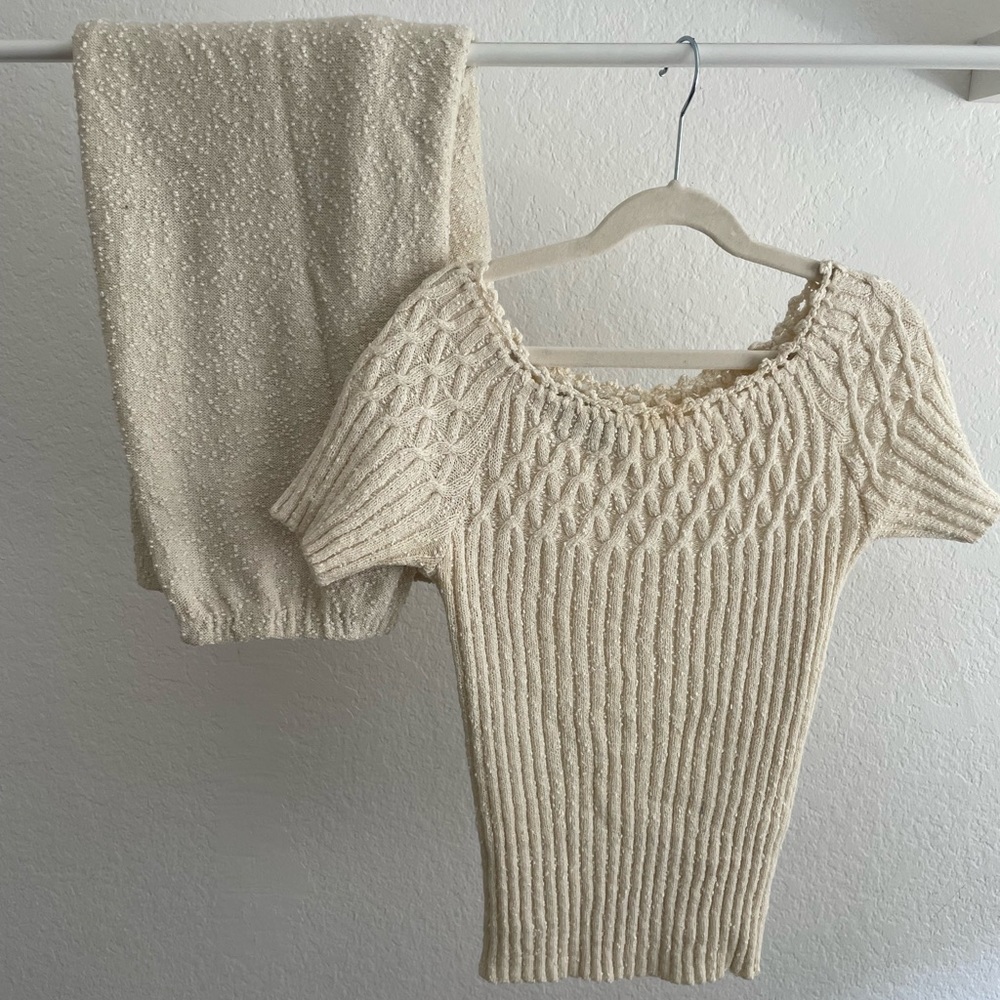 Vintage Sweater Skirt Set
